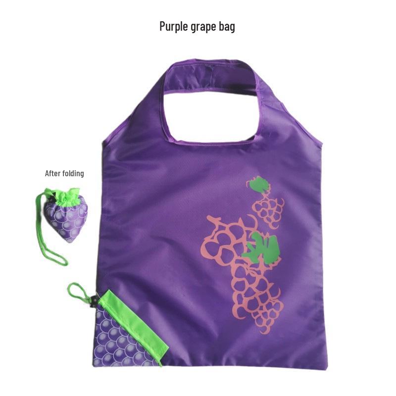 Strawberry-Shaped Foldable Eco-Friendly Shopping Bag with Logo