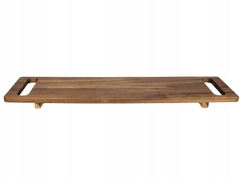 BOARD TRAY PLATE MADE OF ACACIA WOOD SERVING PLATE 30 cm LONG