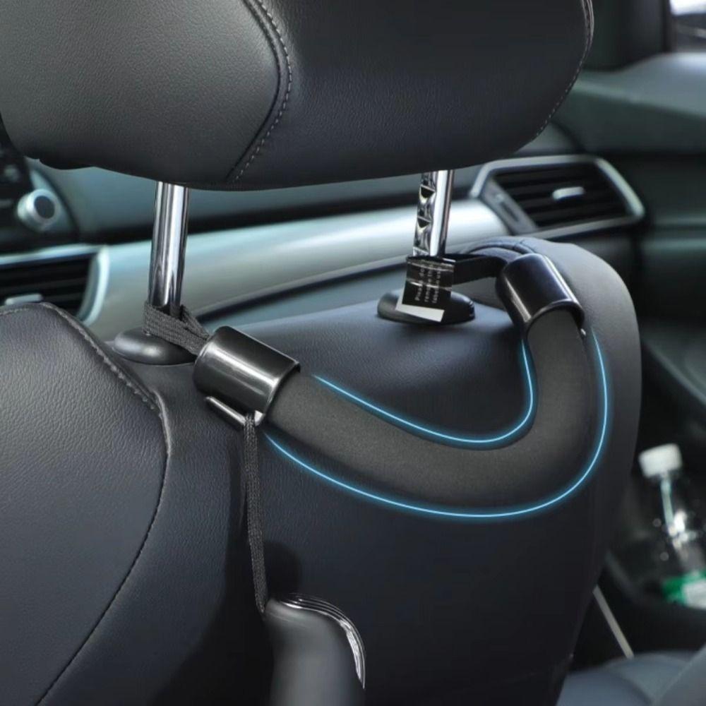 Double Hook Car Headrest Grab Handle Anti-Fall Feature Headrest Safety Handrail  Easy Entry Exit