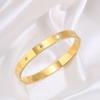 Titanium Steel , Gold Pentagram Diamond-set Opening  for Girls, Light Luxury and High-end Sense Versatile Fashion 