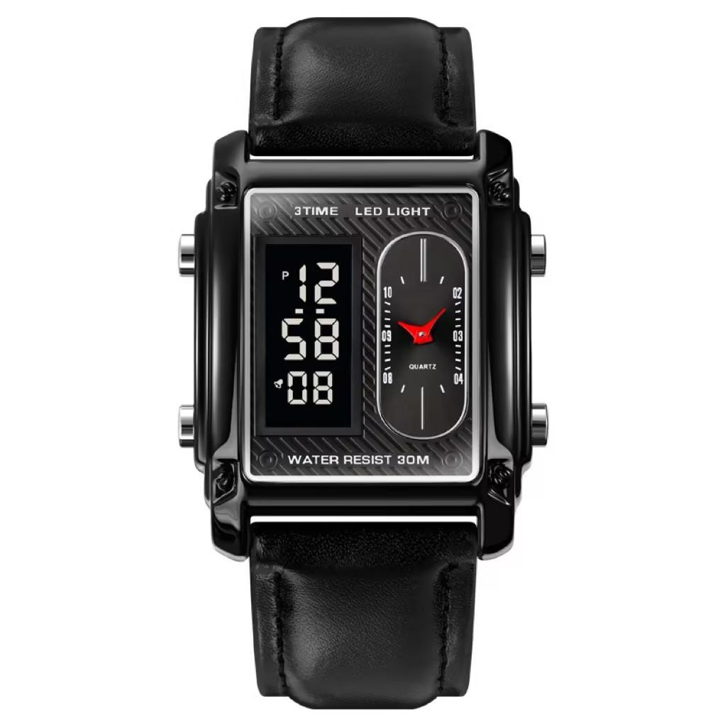 Men's Watch Fashion Casual Creative Electronic Watch Dual Movement Multifunctional Waterproof Watch Men's Watch