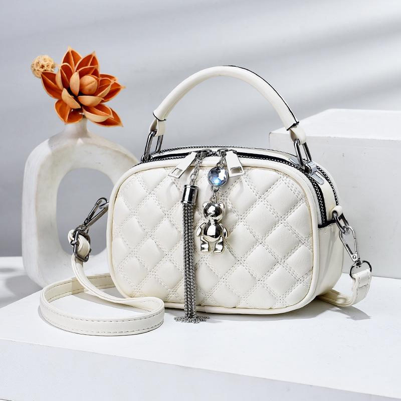 Women's Diamond Quilted Mini Crossbody Bag 2025 - New Textured Style Shoulder Handbag