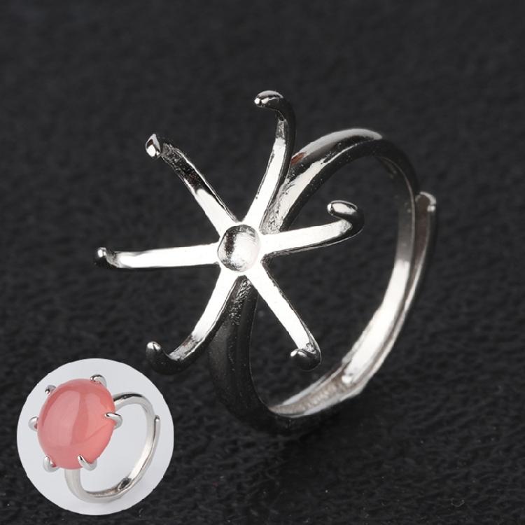 Pack of 4 Unique Claw Prong Style Rings Setting Durable Rings Blank Support Tray