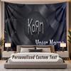 Custom Name Text Tapestry Korn Personalized Polyester Wall Tapestry For Bedroom And Room