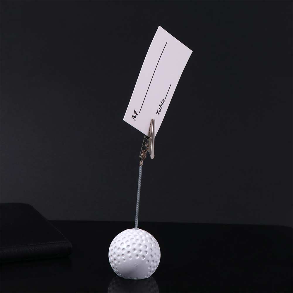 3pcs White Photo Clip Resin Memo Clamp Photo Holder Display Holder  Golf Event