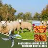 Ensemble Broyeur de Légumes Réglable Hachoir à Herbe à Diamètre Réglable Acier Inoxydable Ultra-Tranchant Râpe à Légumes pour Agriculture Efficace Animal