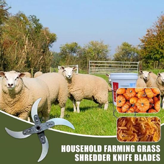 Adjustable Vegetable Crusher Set Adjustable Diameter Grass Chopper Stainless Steel Ultra-Sharp Vegetable Shredder for Efficient Farming Animal