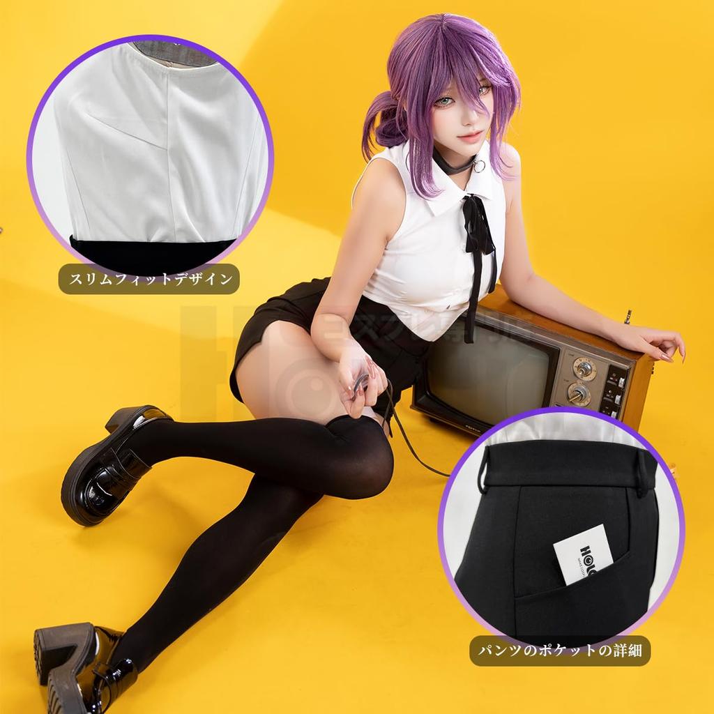 HOLOUN Chainsaw Man Reze Bomb Devil Cosplay Costume with Wig, Stage Outfit, Dress, Christmas, Halloween, Holiday Gift