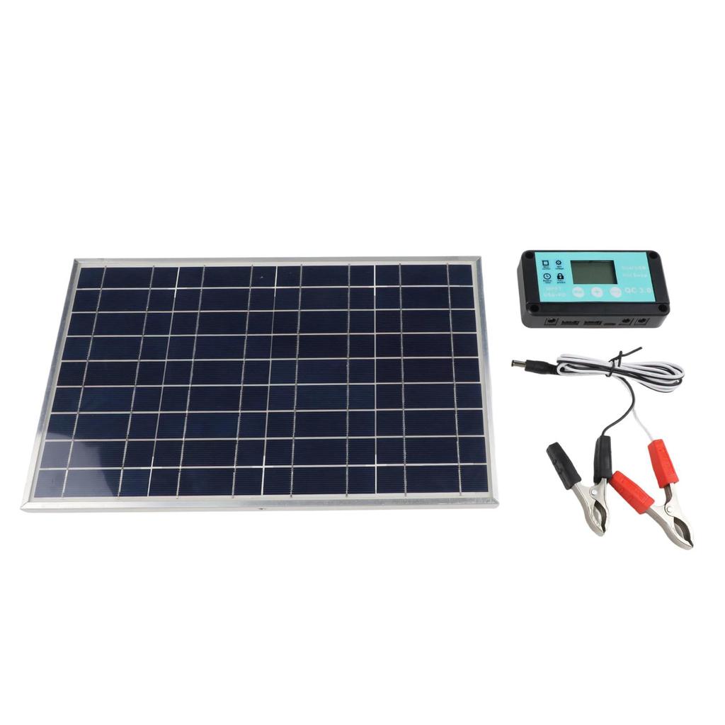 100W Solar Panel Kit with Controller for 12V 24V Solar Charging Systems