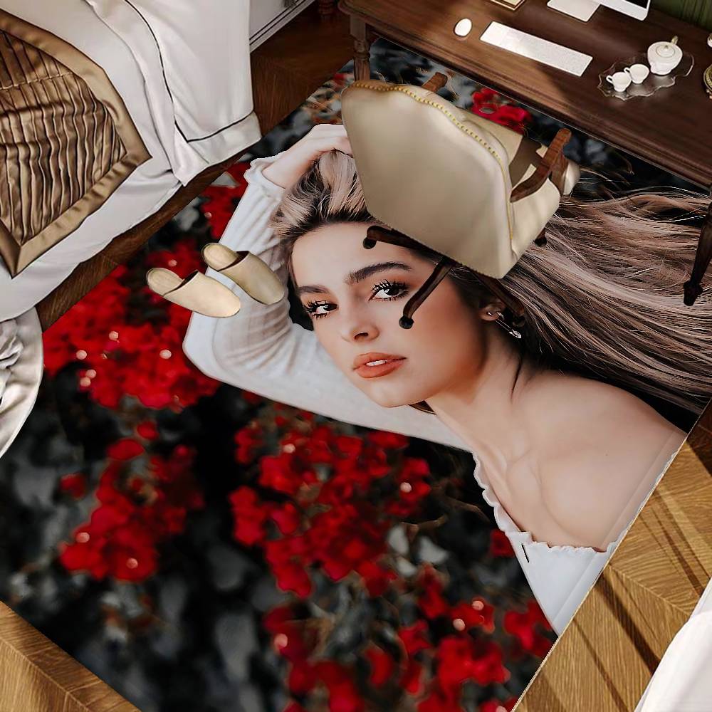 Singer A-Addison Rae Floor Mat INS Style Soft Bedroom Floor House Laundry Room Mat Anti-skid Household Carpets