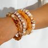 Jewelry Crystal Beaded Bracelet, Bohemian Amber Agate Bracelet Wholesale