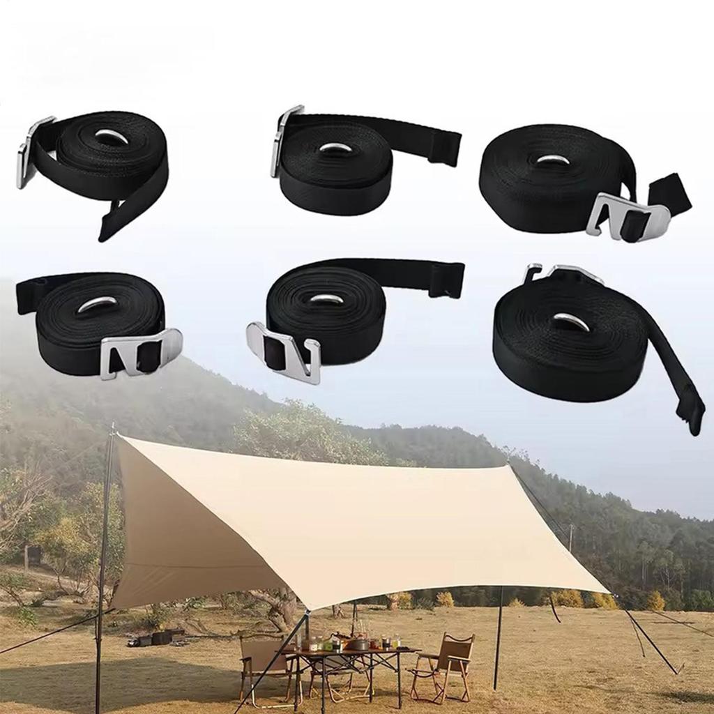 Awning Pull Strap 6 Pieces Awning Fixing Straps With Storage Bag Thickened Sunshade Fixing Rope Camping Accessories For Moving