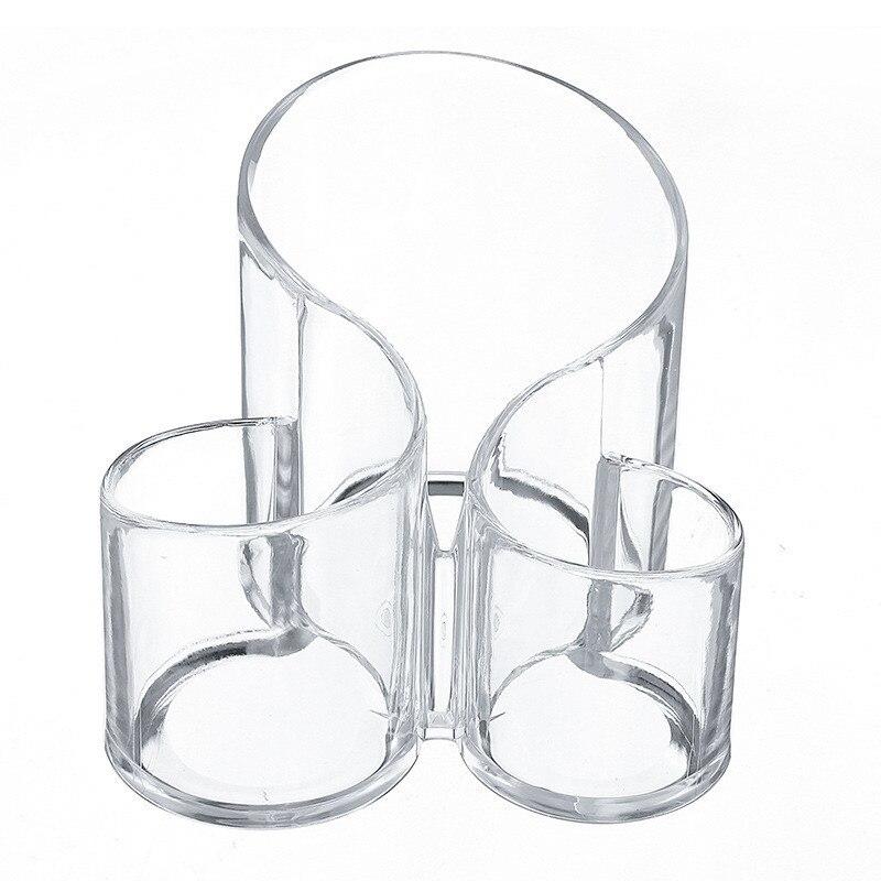 Transparent Glass Makeup Storage Box for Cosmetics Storage Beauty Ring Pencil Lipstick Organizer Holder | Makeup Organizers