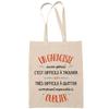 Tote Bag - PLANETEE - Tote Bag - Fairtrade Cotton - Beige - Motif «A Gaétan Also Brilliant»