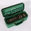 15 Slot Velvet Jewelry Box Bracelets Luxury Storage Organizer Gold Jade