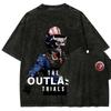 High Street Streetwear Horror Action Adventure Game The Outlast Trials Graphic Print Tshirt Oversized Vintage Washed Cotton Top