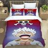 ONE PIECECartoon Monkey D. Luffy Bedding Set (duvet Cover and Pillowcases), Extra-large/large Size, Machine Washable, a Holiday