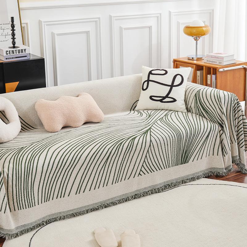 

Линия синельного диванного полотенца, нескользящая ткань для диванной подушки, ткань с полным покрытием 180*130cm