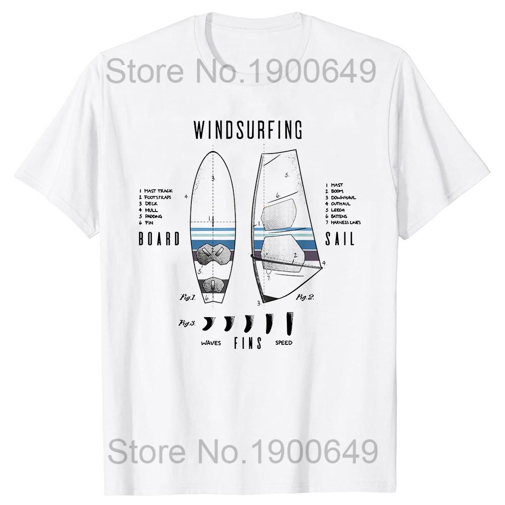 Funny Windsurfing Equipment Gear Board Sail T Shirts Streetwear Short Sleeve Birthday Gifts Casual Harajuku Tshirt Camisetas