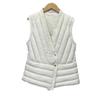 Light Down Vest Women's Short Autumn and Winter V-neck Liner Bottoming Vest White Duck Down Slim-fitting Vest