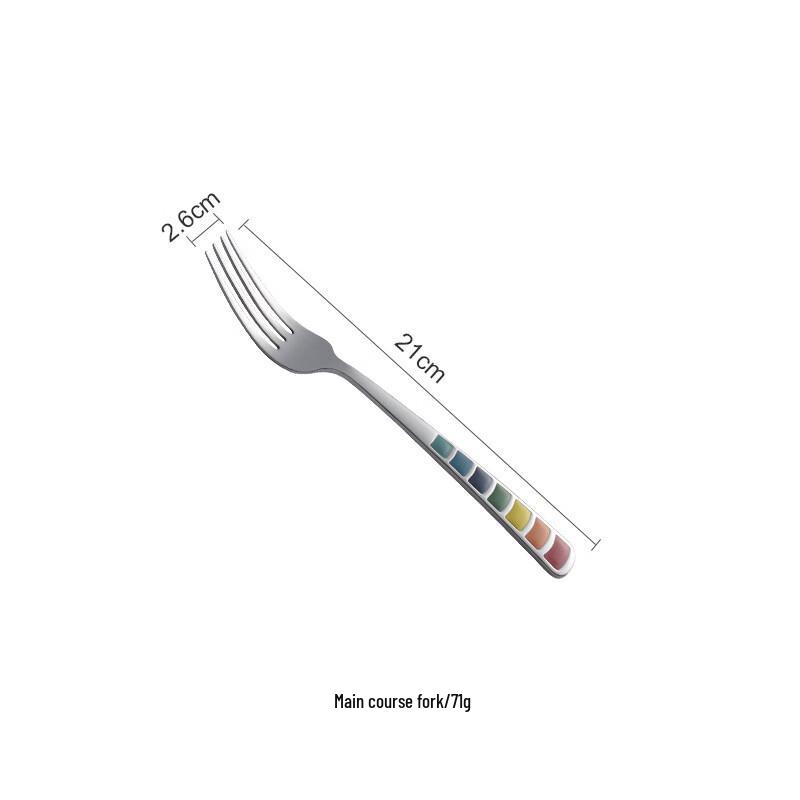 

ZISIZ Colorful Enamel Main Dinner Fork