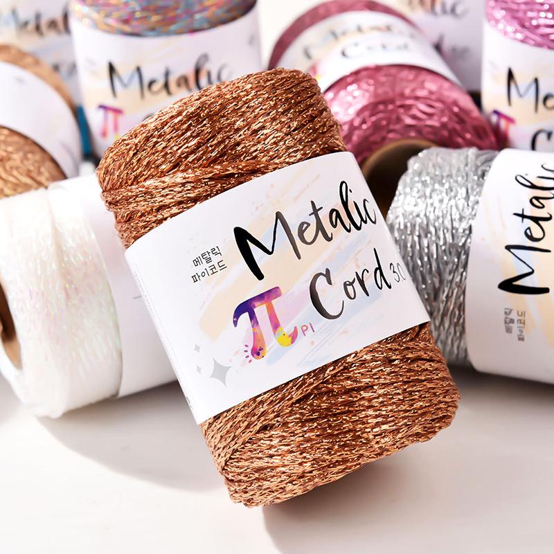 100M/Roll 3MM High-end Gold and Silver Wire Christmas Decoration Hook Bag Handmade Hollow Core Thread DIY 100M Silver Wire