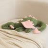 Cute Matcha Green Dragon Plush Toy Soft Stuffed Dragon Doll with Pink Wings Huggable Adorable Plushie for Girl Gift