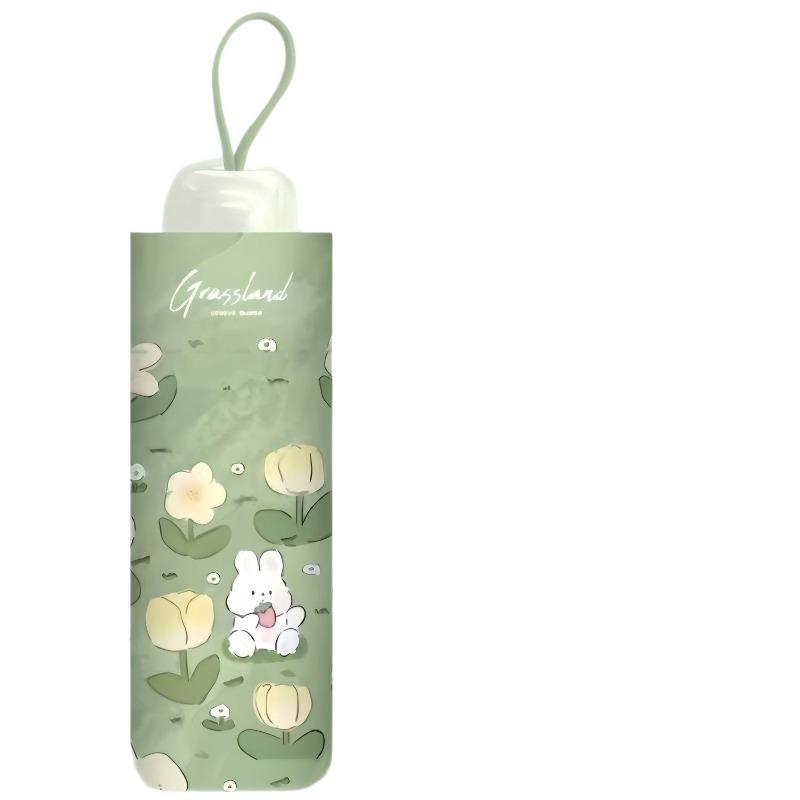 50% off pocket umbrella folding umbrella weather and rain cartoon rabbit sunscreen sun umbrella parasol