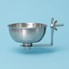 Cage Feeder Bowl Stainless Steel Bird Feeding Bowl Pet Supplies Screw Fastened