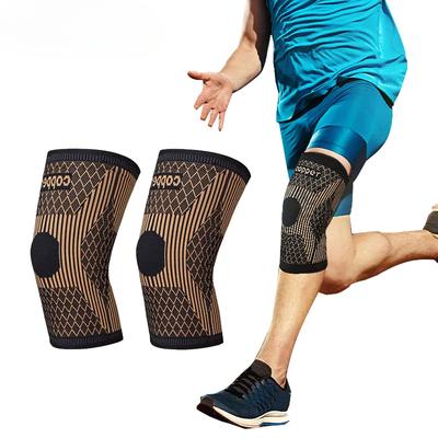 1Pcs Copper Knee Brace for Knee Pain - Copper Knee Compression Sleeves - Knee Pads for Sports,Meniscus Tear,ACL,Arthritis