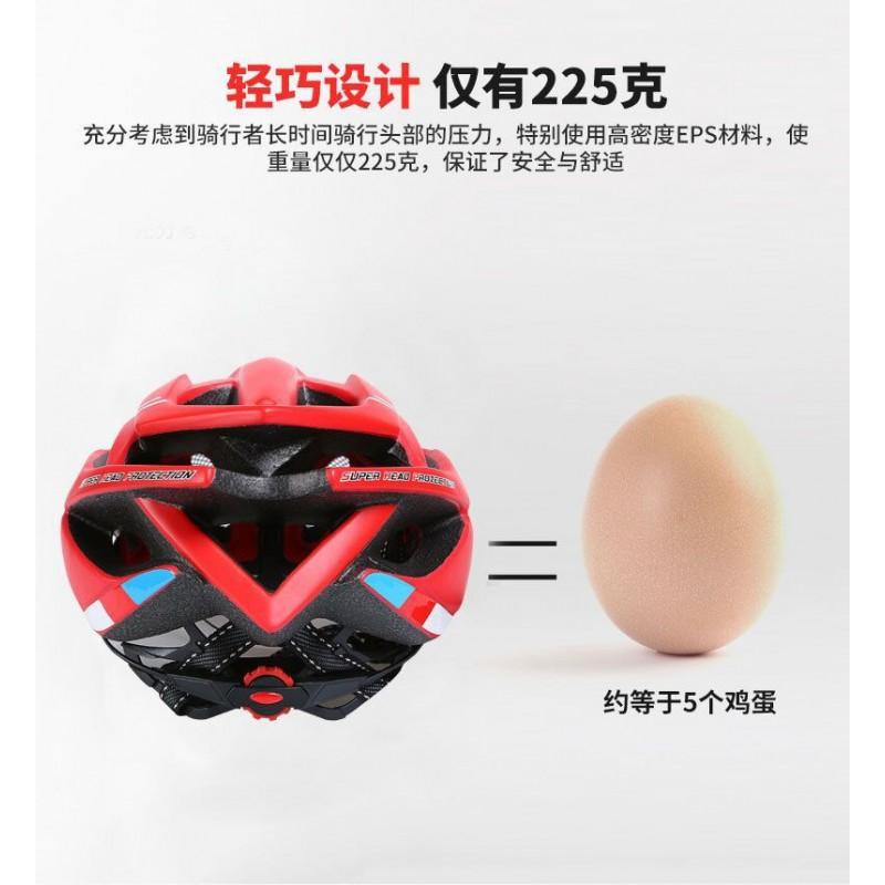Matte Finish Insect-Resistant Full-Shell Cycling Helmet Men Women Mountain Road Bike Safety Headgear