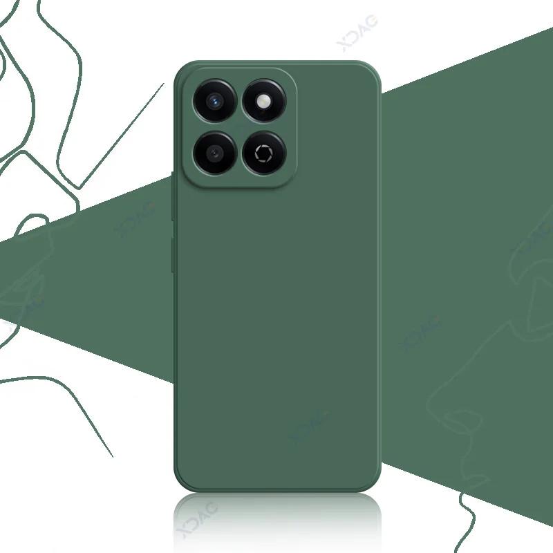 Luxury Square Liquid Silicone Cases for Honor 200 Smart 5G 360 Soft Phone Back Covers Honor200Smart Full Protective Bag