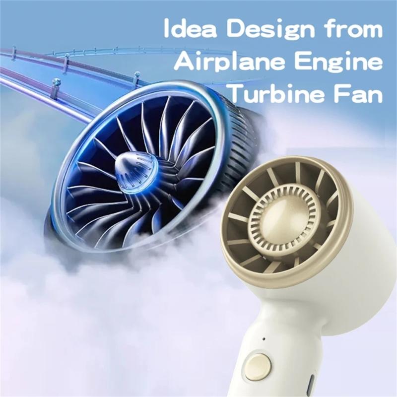 Portable Fan Powerful Handheld Fan 3 Speed Small Desk Fan Lightweight Rechargeable Fan for Travel Indoor Outdoor
