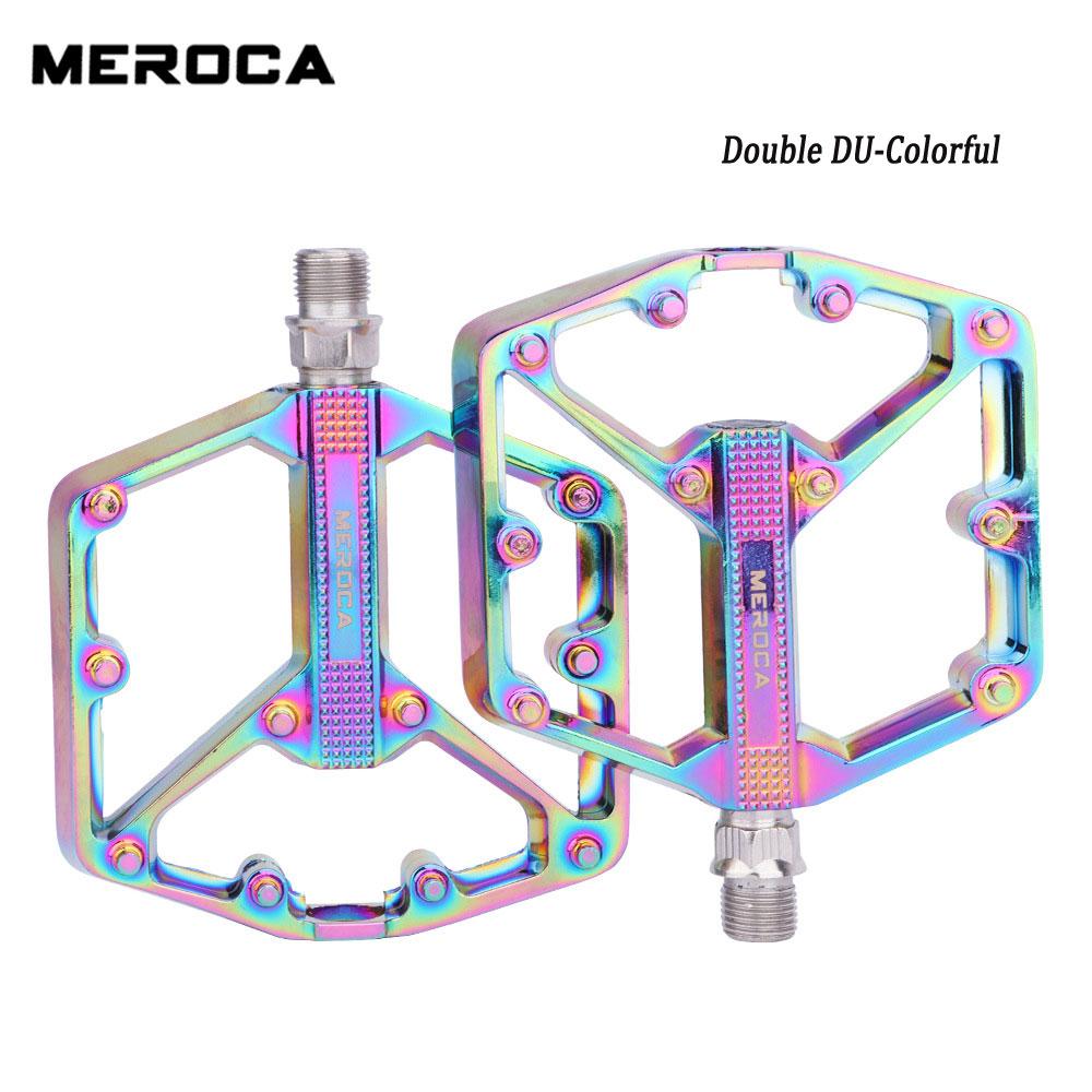 Ultralight Bicycle Colorful Pedals Sealed Bearing Aluminium Alloy Cycling Non-slip Mountain Bike Road Bike Pedals Accessories