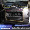 For Land Rover Defender 90 110 130 2020–2026 Carbon Fiber Car Door Kick Guards Rear Trunk Tailgate Panel Trim Accessories
