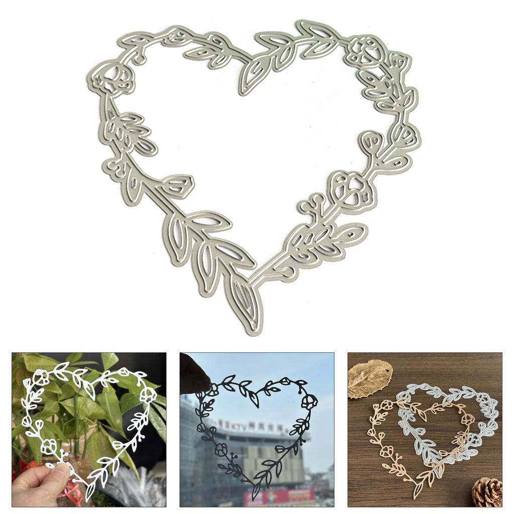 Leaf Wreath Cutting Dies for Card Making Scrapbooking Carbon Steel Die Cut Templates Decorative Embossing Paper Die