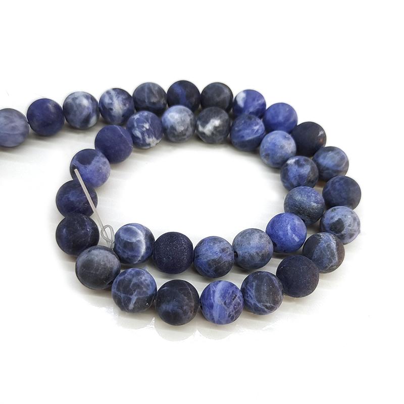 6/8/10mm Matte Stone Beads Natural Stone Beads Round Loose Spacer Beads For Jewelry Making DIY Bracelet Necklace Accessories