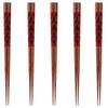 Happy Set of Made In PID1837 J-kitchens Chopsticks, 5, Material Wood, Chopsticks, Japan,