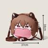 Anime Bungo Stray Dogs Dazai Osamu Cospaly Backpack Student School Bag Cute Plush Shoulder Bag Brown Handbags Props