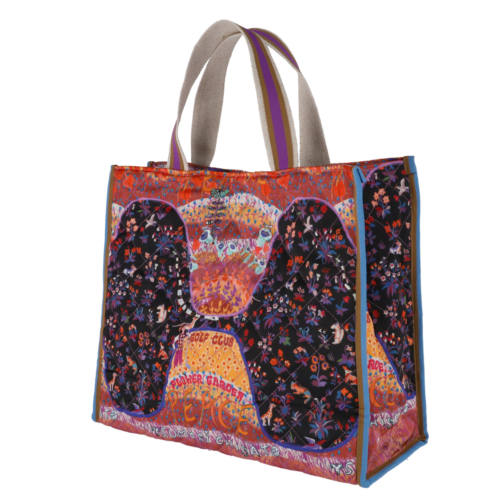 

Tsumori Chisato Garden Golf Club Quilt Tote Bag, Purple