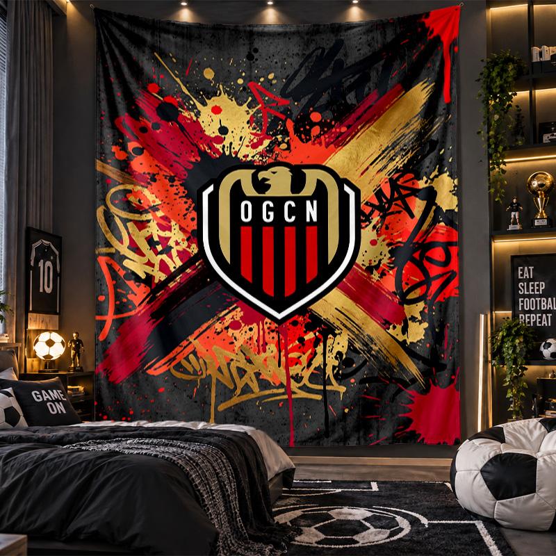 Wall Hanging Tapestry OGC Nice FC Print Cloth for Living Room Bedroom Home Decor
