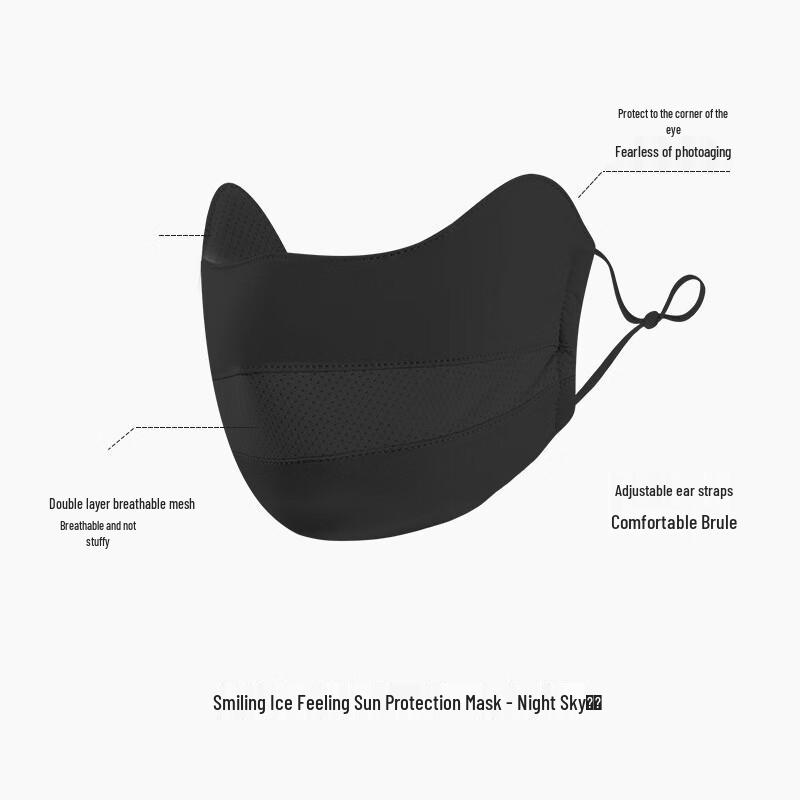 WEZHO Summer UV Protection Face Mask with Eye Corner Shield