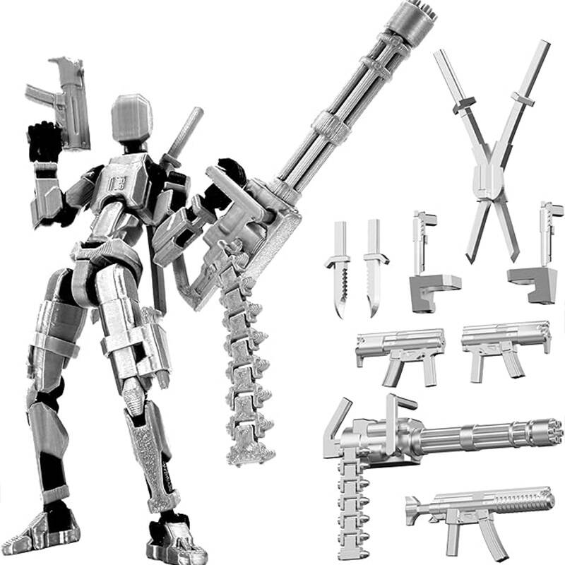 T13 Titan 13 Actiefiguur Set Robot Actiefiguur 3D Geprint Robo 13 Actie Fidget Speelgoed Voor Verzamelaars Bureau Decoraties