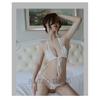  New Sexy Lingerie Fancy Porn Bra Set Woman 2 Pieces Transparent Women's Lace Panties Erotic Beautiful Bra And Thong Set