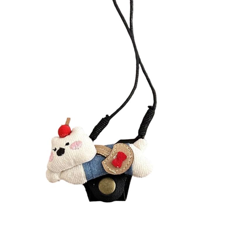 Multifunctional Pet Sunglasses Chain Necklace Lightweight Leather Accessory Long Sweater Chain For Daily Wear