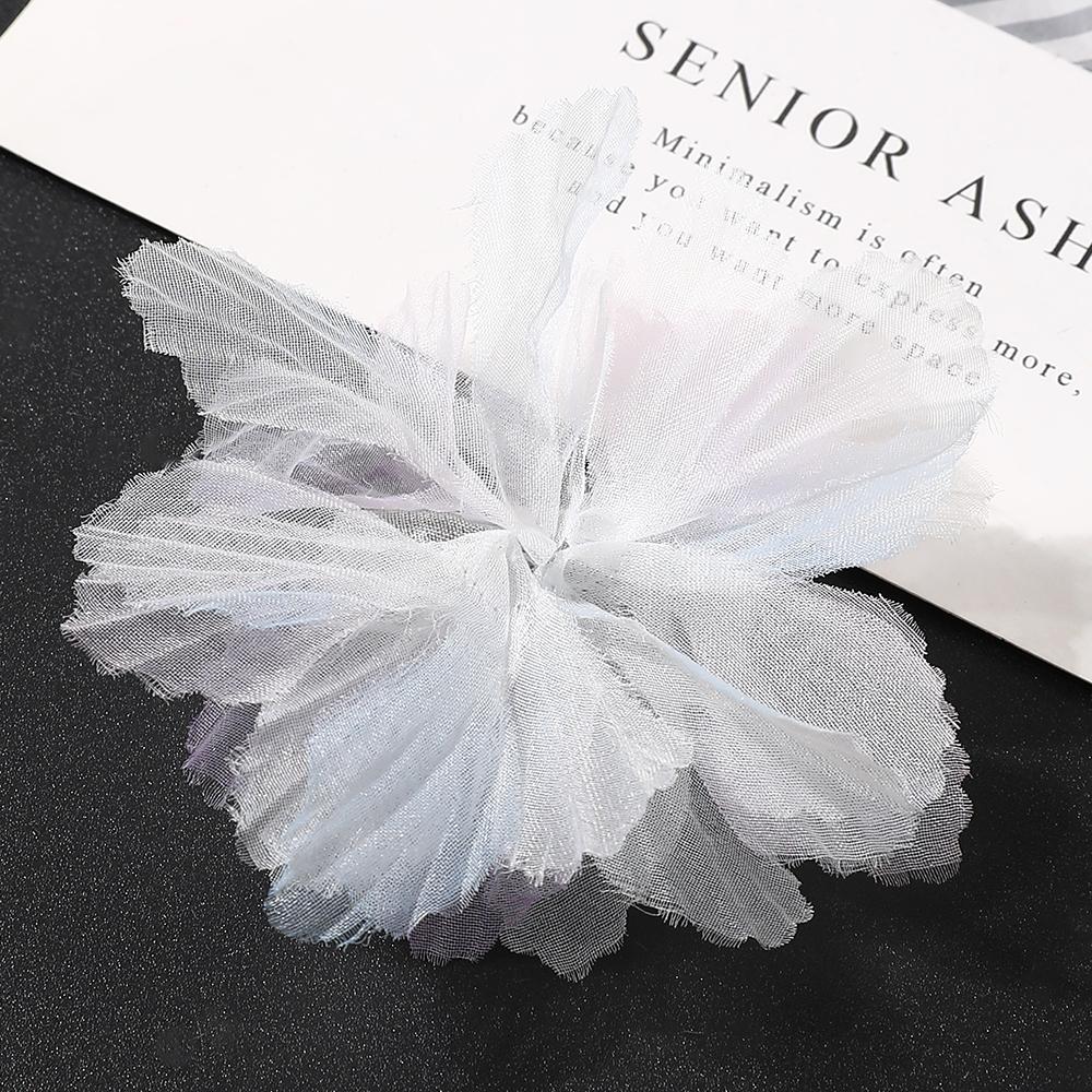 10Pcs 3D Flower Organza Lace Patches Applique For Bridal Wedding Dress Home Gradient Lace Trim Sewing Accessories Room Decora