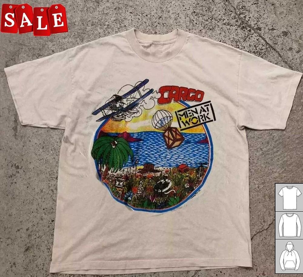 Hot MEN at WORK 1982 Gift For Fans Unisex S5XL TShirt LW724 Unisex T-Shirt XXL