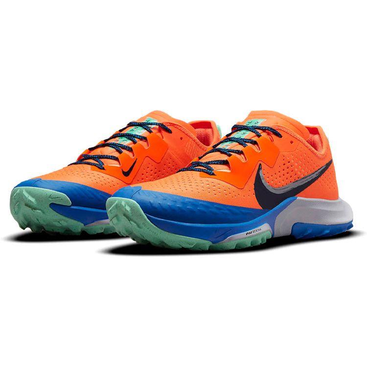 Nike Air Zoom Terra Kiger 7 Total Orange Men Sneakers Signal-Blue Wolf-Grey Obsidian CW6062-800