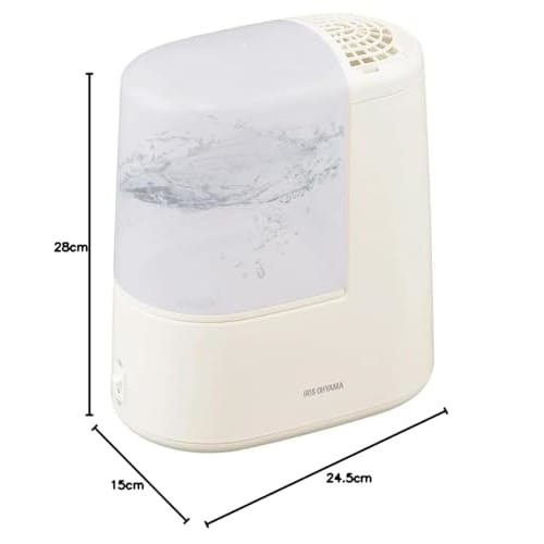 IRIS OHYAMA Humidifier Steam Type (Heating Type) Humidification Volume 260ml Tank Capacity 2.4L 7 Tatami 9 Hours Continuous Humidification Aroma Compa