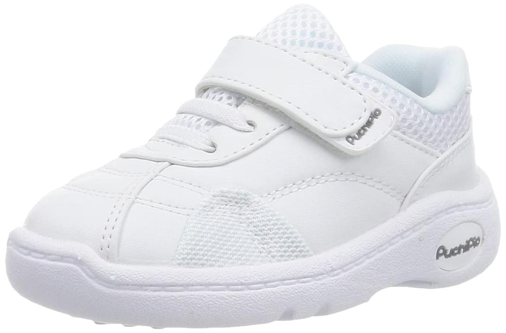 Achilles Sneakers for CMP cm School, Lightweight, 14-21cm, 2E, Kids, Boys, Girls, 5035, White, 18.5